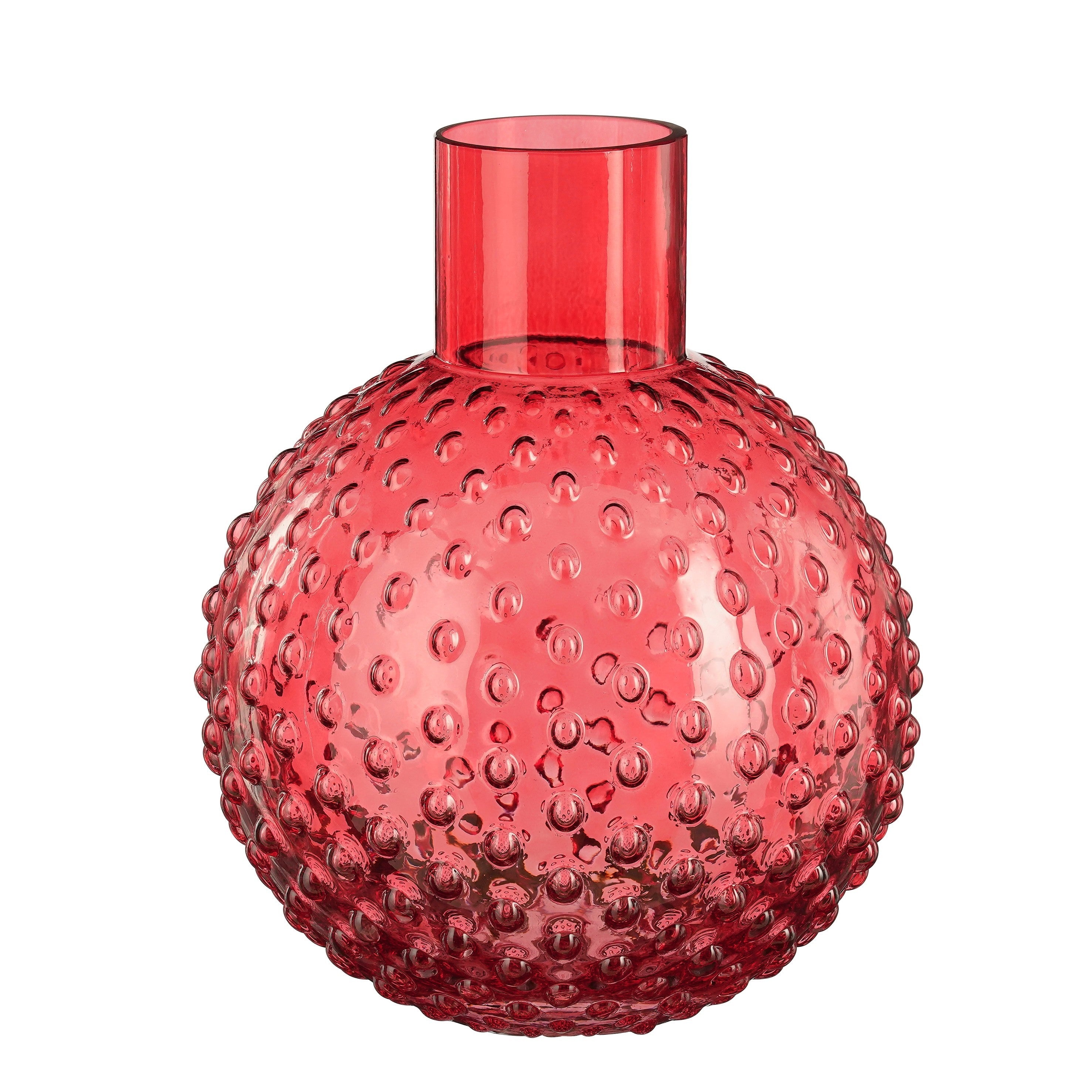 Jarra Dionne Vidro Vermelho 28x22cm