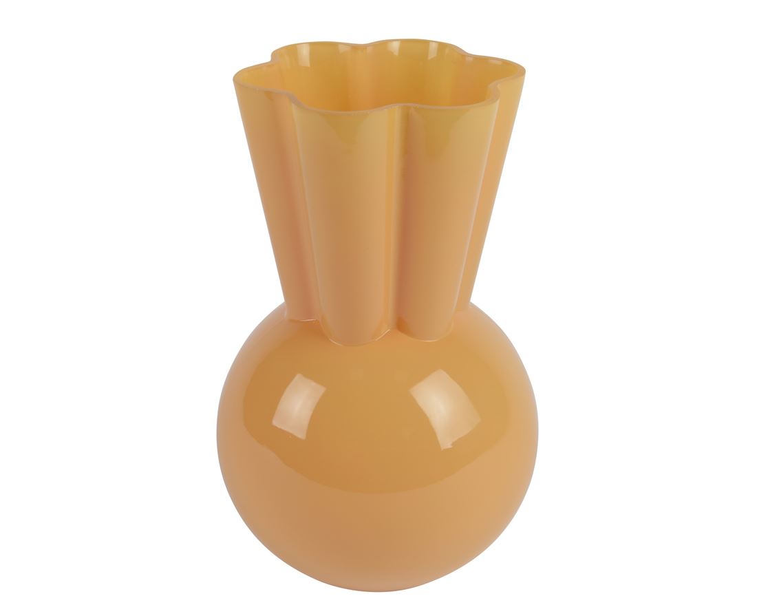 Jarra Vidro Milky Laranja 28x17,5cm