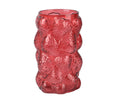 Jarra Vidro Morangos Vermelho 15x23cm