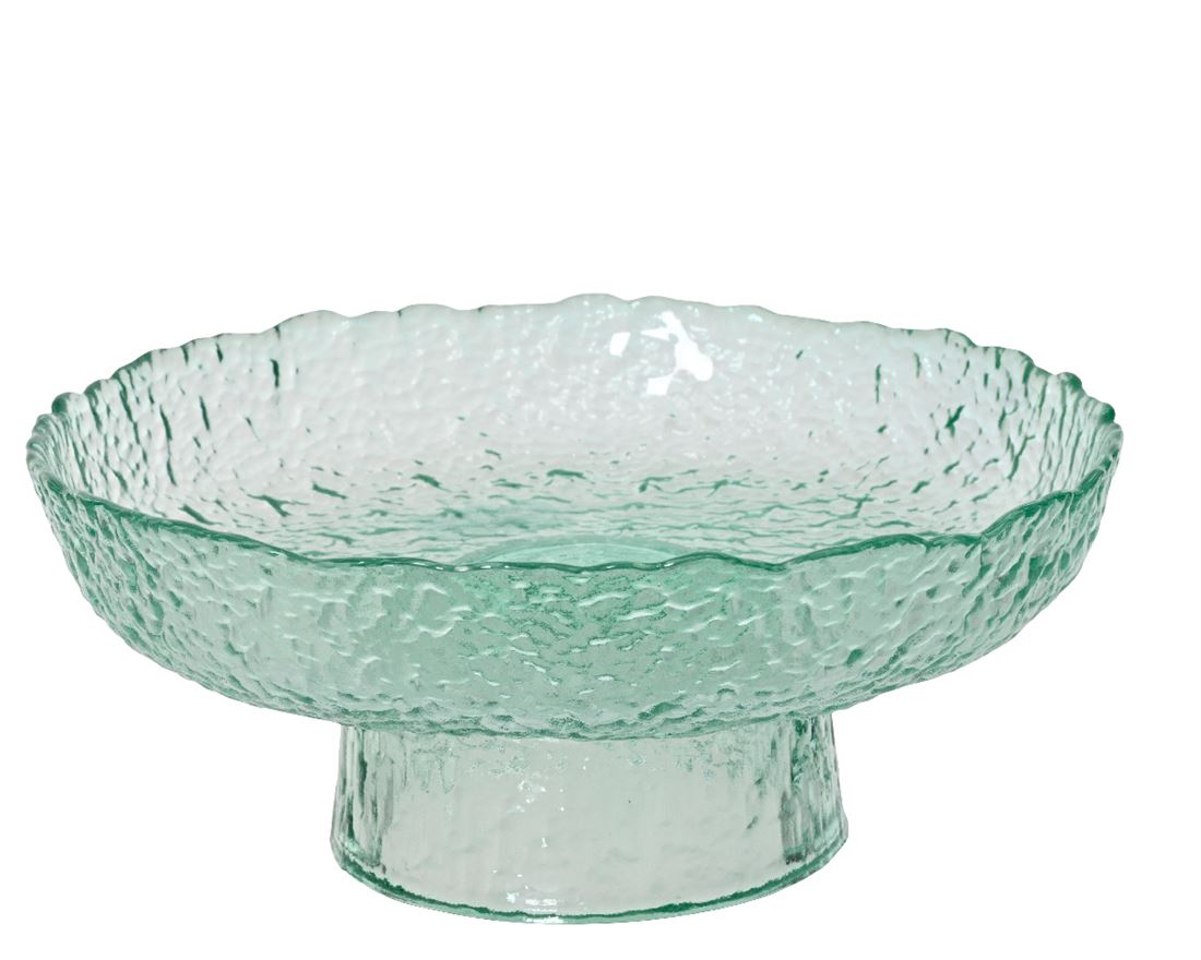 Fruteira Vidro Verde 11.5x26cm