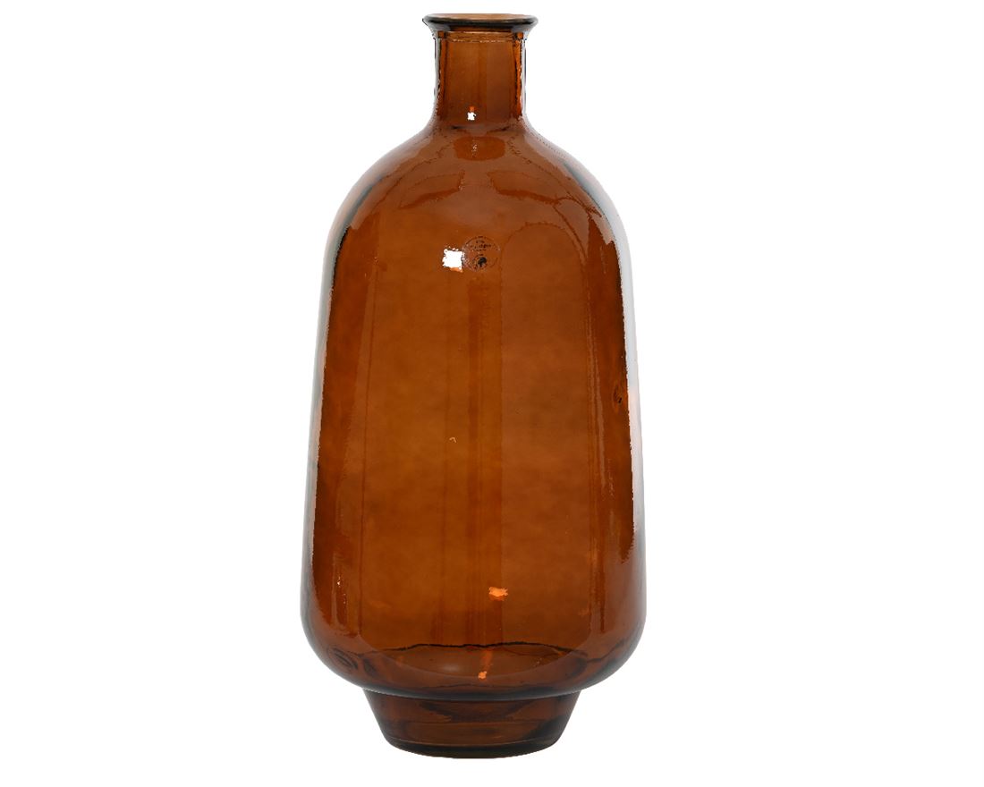 Jarra Vidro Reciclado Castanho 26x59cm