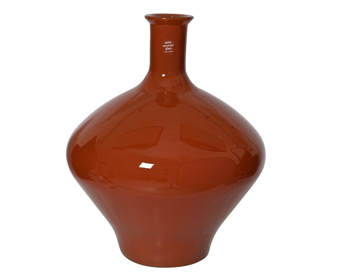 Jarra Vidro Glossy Laranja 46x37cm