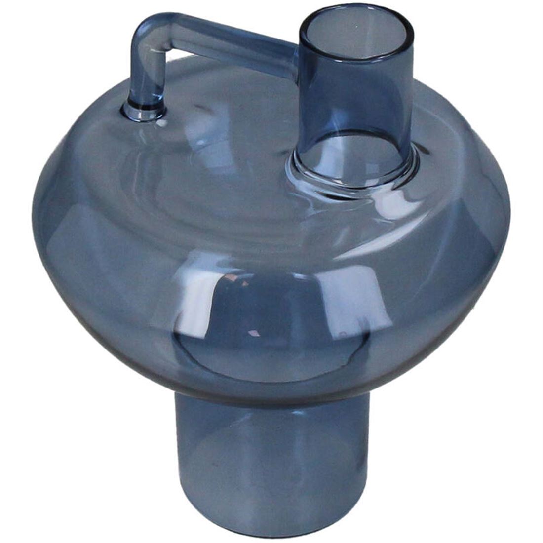 Vaso Vidro Irregular Azul Claro 17x14cm