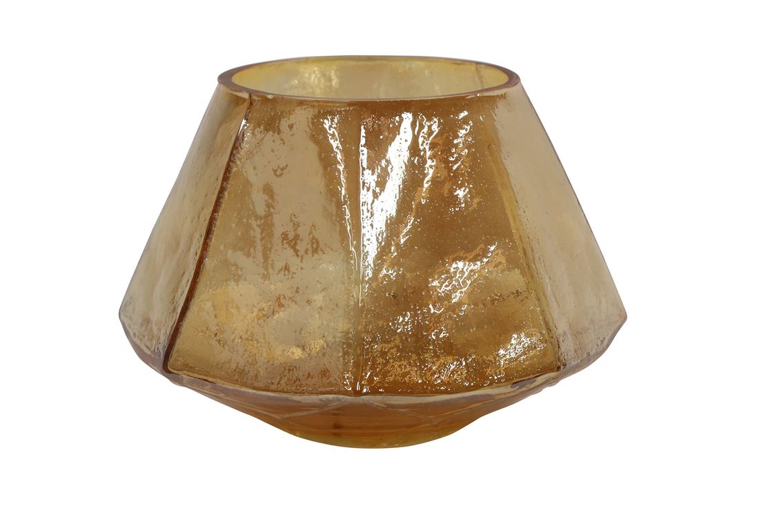 Vidro Tealight Jeanna Amber 9x13cm
