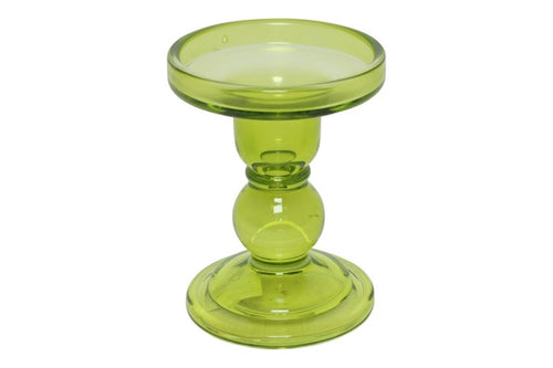 Castiçal Vidro Cleo Verde 8.5x11.5cm