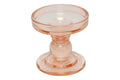 Castiçal Vidro Cleo Laranja 8.5cm