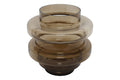Jarra Vidro Disco Castanho 23cm