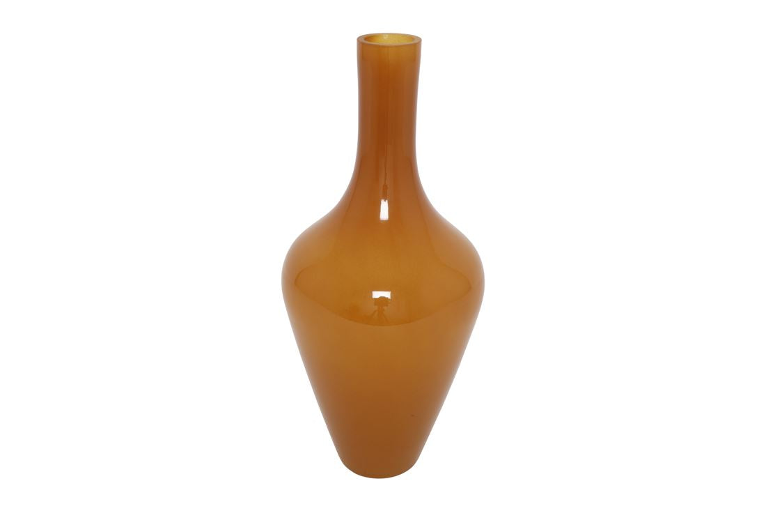 Vaso Vidro Jamiro Castanho 36x16cm