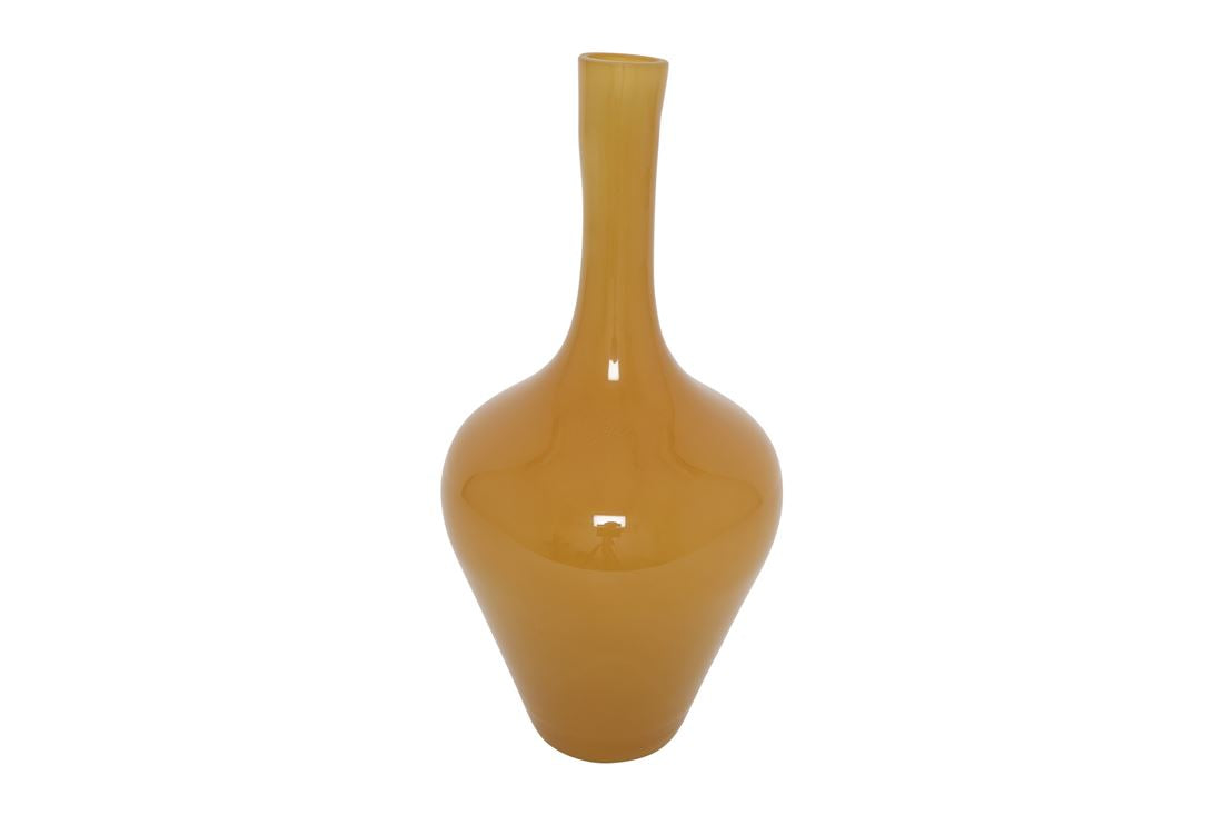 Vaso Vidro Jamiro Castanho Claro 45x22cm