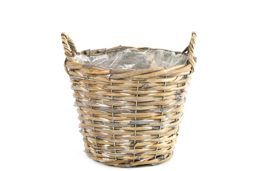 Cesto Vime Minke Natural c/Asas 18x25cm