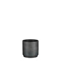 Vaso Cerâmico Lisboa Preto 14x14cm
