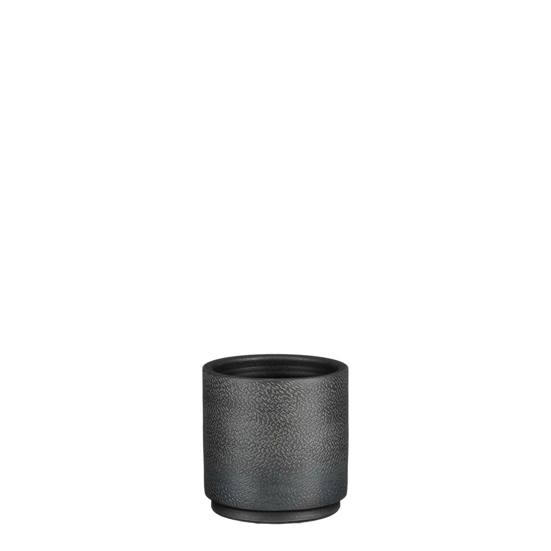 Vaso Cerâmico Lisboa Preto 14x14cm