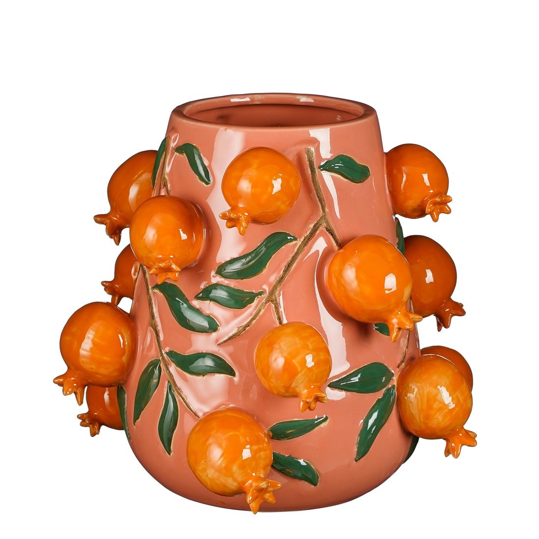 Vaso Melika Rosa c/Frutos 30.5x34cm