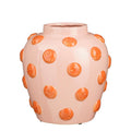 Vaso Cerâmico Smiley Rosa Claro 32.5x30cm