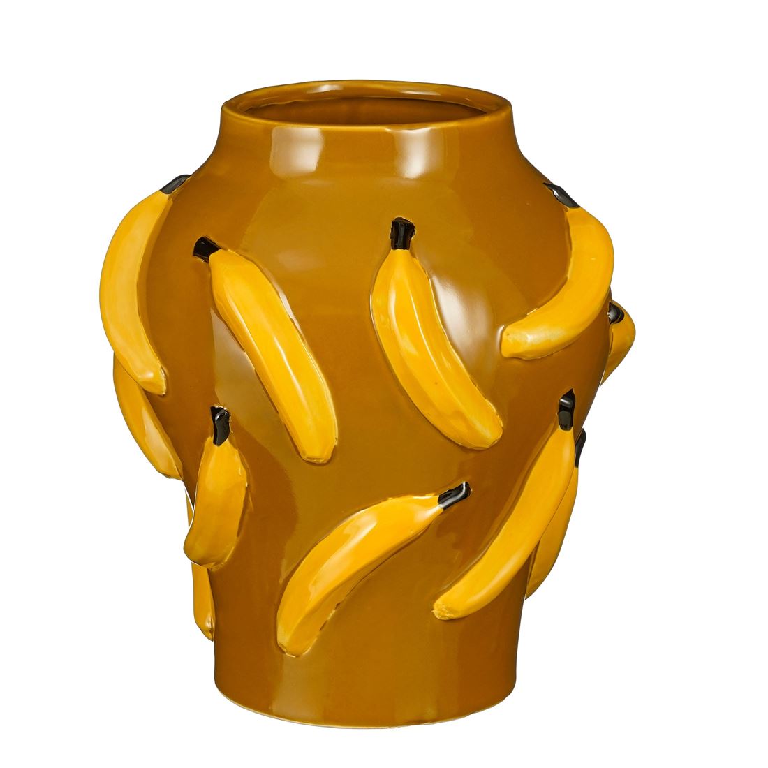 Pote Moza Amarelo c/Bananas 30x26.5cm