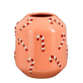 Vaso Cerâmico Salmão c/Bengalas 28x26cm
