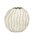 Floreira Jovi Branca Listrada 27x28cm