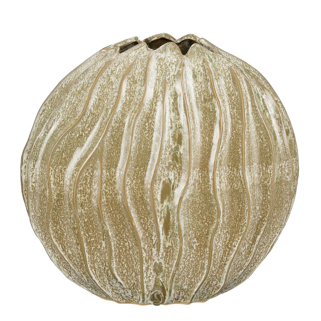 Floreira Jovi Verde Listrada 41x43cm