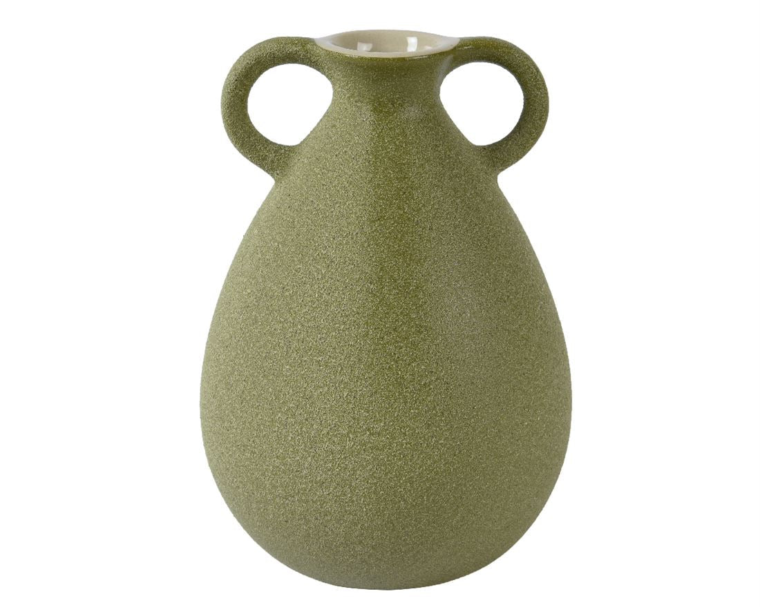 Vaso Cerâmica Verde 13x19cm