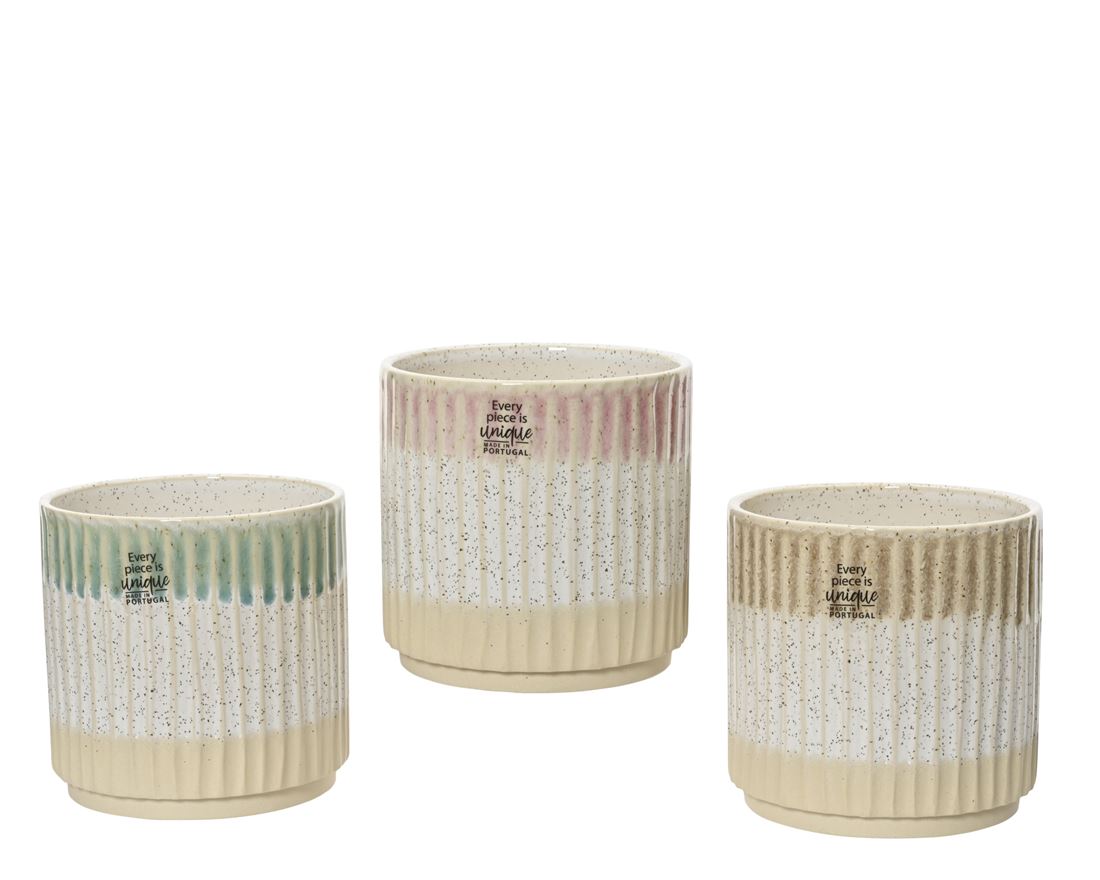 Vaso Cerâmico Cores Sortido 13cm