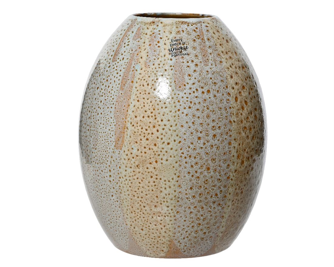 Jarra Cerâmica Glaze Castanha 23x27cm