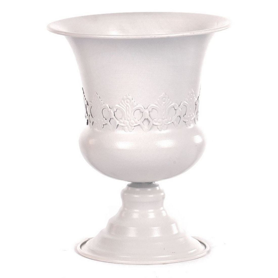 Floreira Metal Branco 20x24cm