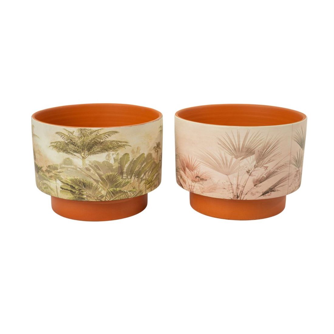 Vaso Terracotta c/Flores Desenhos Sortido 19cm