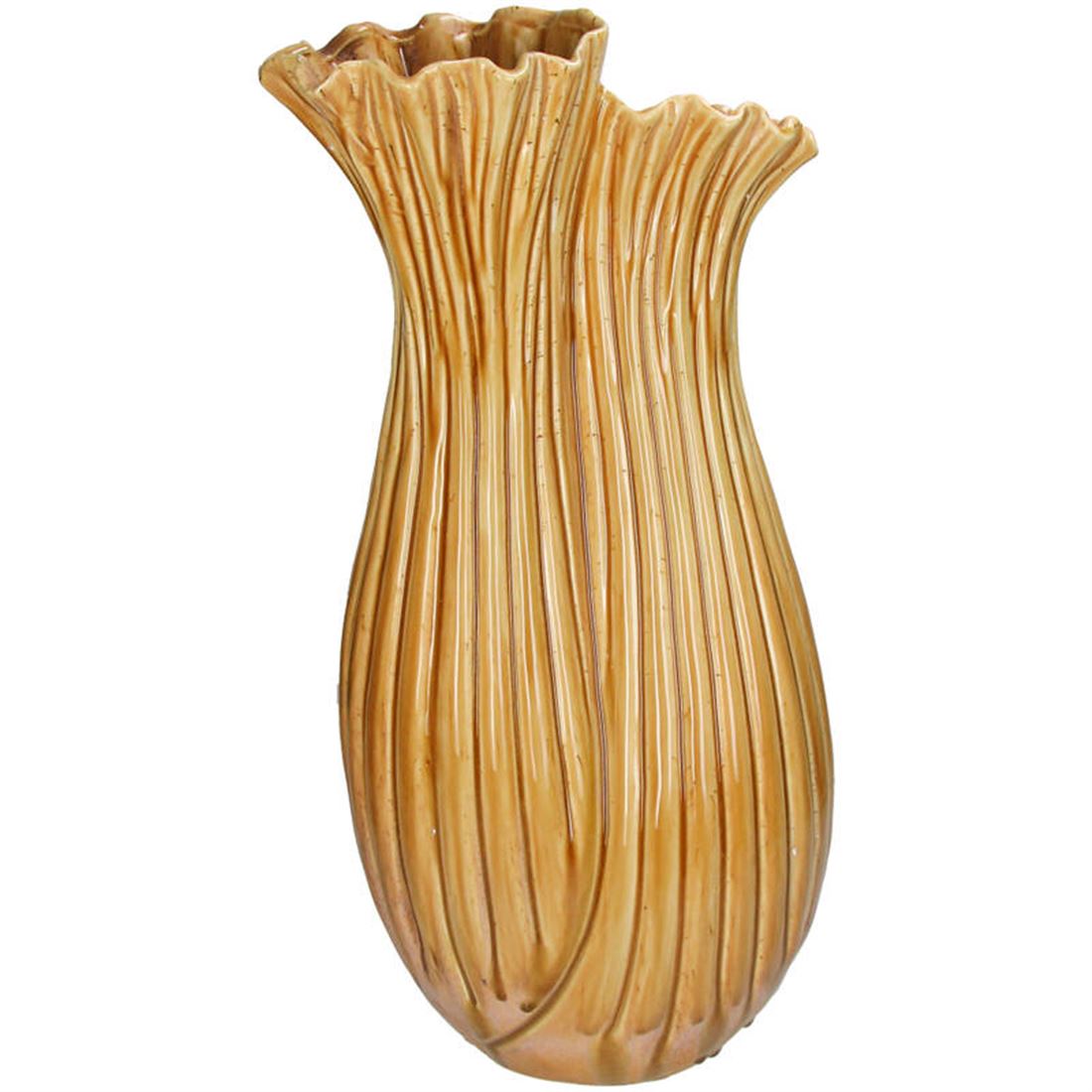 Jarra Cerâmica Caramelo Elegante Castanho 54x26cm