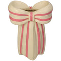 Jarra Cerâmica Bow Branco/Rosa 19x14cm