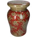 Mesa Apoio Cerâmica Terra Vermelho/Bege 42x27cm