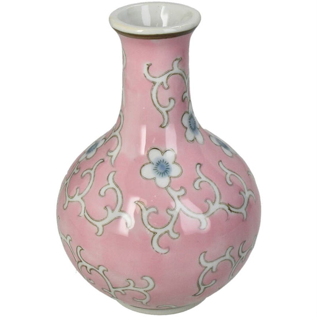 Jarra Cerâmica Clássica Rosa 18x12cm