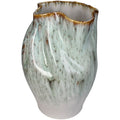Jarra Cerâmica Irregular Verde/Azul 30x23cm