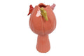 Jarra Tulipa Salmão c/Pássaros 21cm