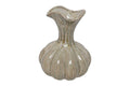 Floreira Cerâmica Calix Creme Escuro 26x23cm