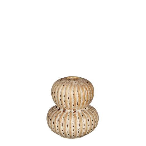 Candelabro Castanho c/Relevo 11x10cm