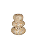 Candelabro Castanho c/Relevo 16x11cm