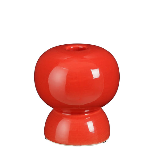 Candelabro Bobbie Vermelho 10x9cm