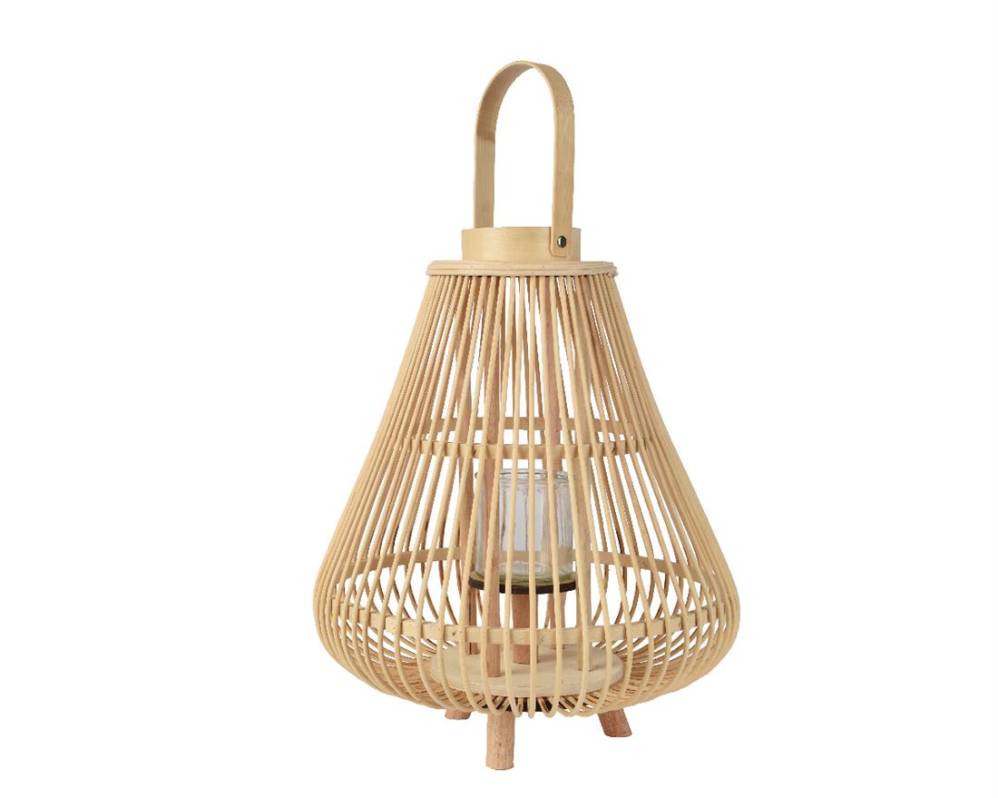 Lanterna Bamboo Natural 33x40cm