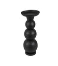 Candelabro Fajah Preto Bolas 45,5x15cm