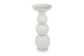 Candelabro Fajah Branco Bolas 45,5x15cm