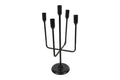 Candelabro Metal Kiros Preto x5 16x40cm