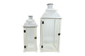 Lanterna Calista Branca 30x30x72cm