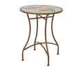 Mesa Metal Aberdeen Castanha 58x71cm