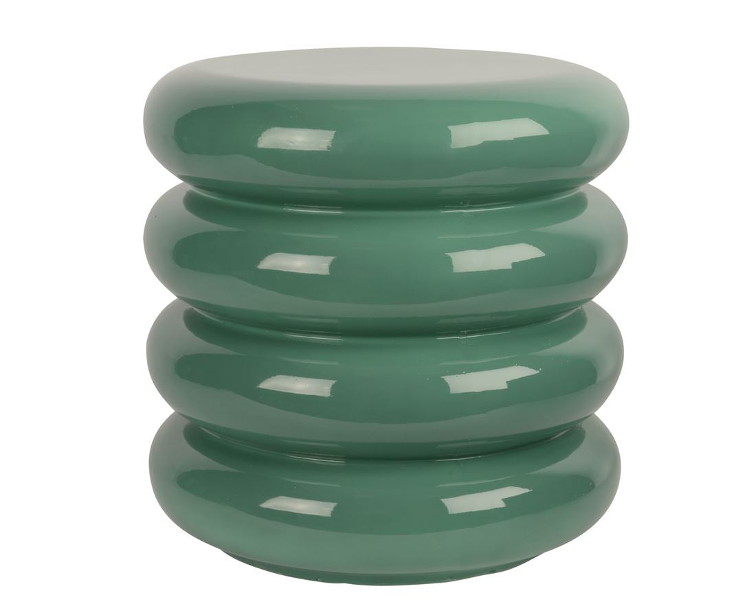 Mesa Fibra Discos Verde 40x40cm