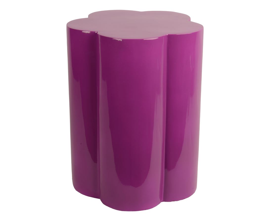 Mesa de Apoio Fibra Flor Lilás 45x34cm