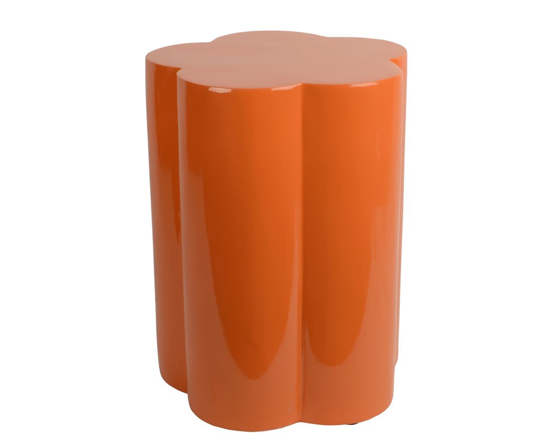 Mesa Fibra Flor Laranja 45x34cm
