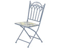 Cadeira Metal Sorrento Azul 38x50x89cm