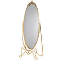 Espelho Oval Dourado c/Suporte 58x42x164cm