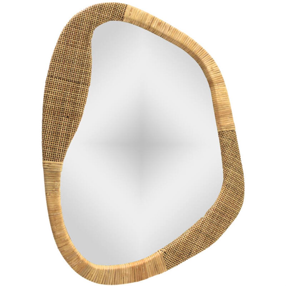 Espelho Rattan c/Moldura Natural 80x59cm