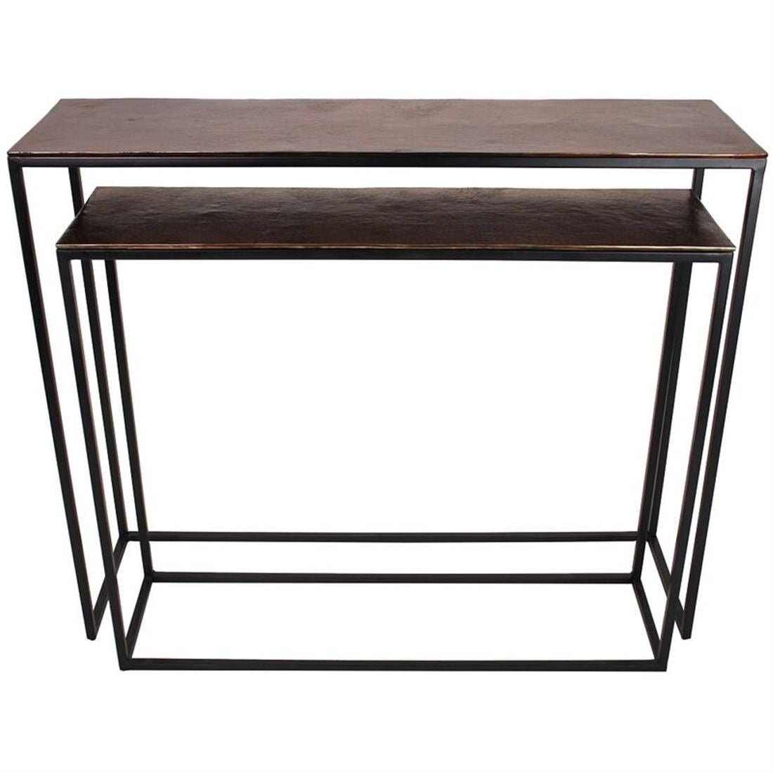 Mesa Tampo Aluminium Cast. 85x30x100cm